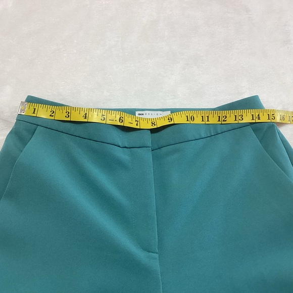 ASOS Design Flare Leg Dress Pants Size 6 Teal Careerwear - Picture 5 of 8
